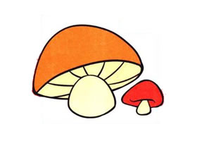蘑菇兒童畫