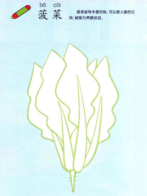 菠菜兒童畫