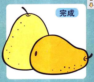 梨的兒童畫畫法步驟04