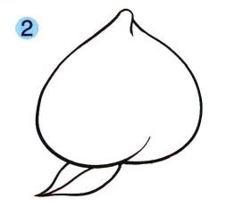 桃子兒童畫畫法步驟02