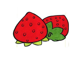 草莓兒童畫