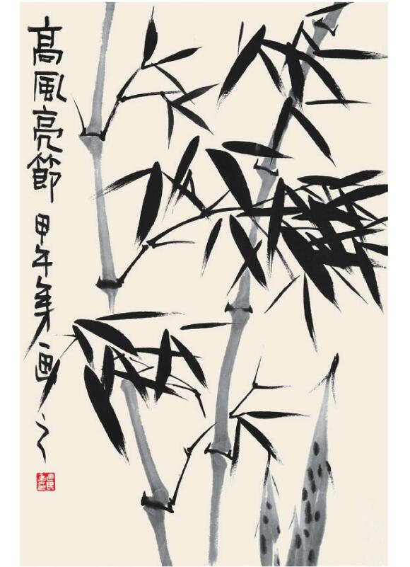 竹子兒童國(guó)畫