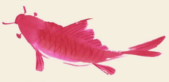 鯉魚兒童國畫