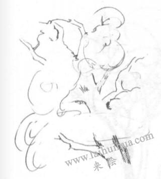 樹木風(fēng)景素描繪制方法01