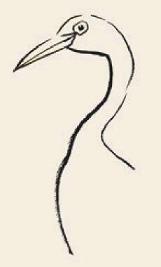 丹頂鶴兒童國(guó)畫(huà)畫(huà)法步驟02