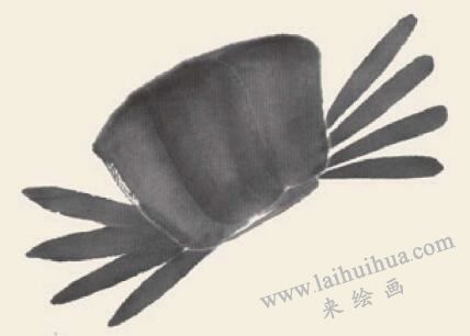 螃蟹兒童國畫畫法步驟03