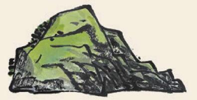 山坡兒童國(guó)畫