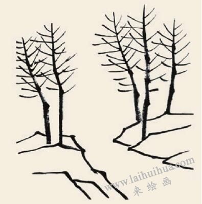 春山新雨兒童國畫畫法步驟02