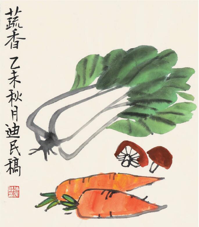 白菜兒童國(guó)畫（一）
