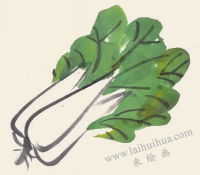 白菜兒童國(guó)畫