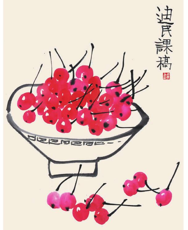 櫻桃兒童國畫