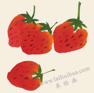 草莓兒童國畫