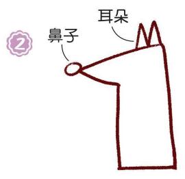 草地上的狐貍簡(jiǎn)筆畫畫法步驟02