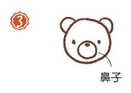 森林里的熊簡(jiǎn)筆畫畫法步驟03