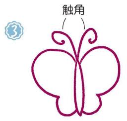 花園里的蝴蝶簡(jiǎn)筆畫(huà)畫(huà)法步驟03