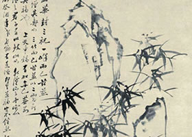 清代鄭板橋（鄭燮）《竹石圖》賞析
