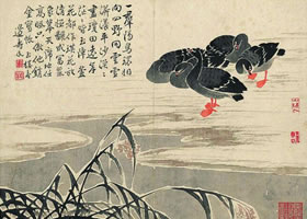 清代邊壽民《蘆雁圖》賞析（蘆雁圖十開(kāi))