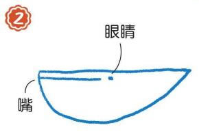 在海里的須鯨簡(jiǎn)筆畫(huà)畫(huà)法步驟02