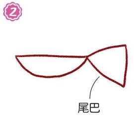 魚缸的孔雀魚簡(jiǎn)筆畫畫法步驟02