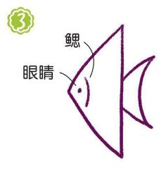 魚缸里的燕魚簡筆畫畫法步驟03
