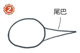 小溪里的蝌蚪簡筆畫畫法步驟02