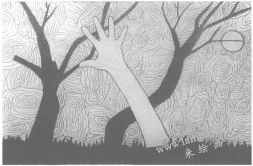 設(shè)計(jì)素描中點(diǎn)、線、面的綜合應(yīng)用二