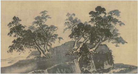 《溪山清遠(yuǎn)圖》之樹法