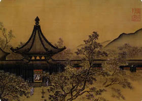 宋代馬麟《秉燭夜游圖》欣賞