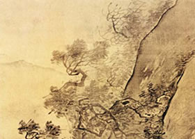 張路《溪山泛艇圖》欣賞