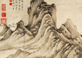 元代王蒙《秋山草堂圖》欣賞