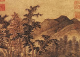 元代倪瓚《水竹居圖》賞析