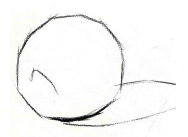 紅蘋(píng)果素描作畫(huà)步驟01