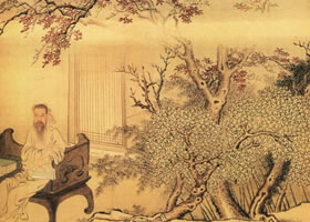 清代禹之鼎《王士禎放鷴圖》賞析