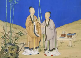 郎世寧《平安春信圖》