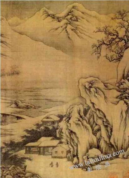 王維《江干雪霽圖卷》  
