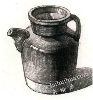 陶壺素描作畫步驟05