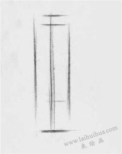 可樂瓶素描畫法步驟01