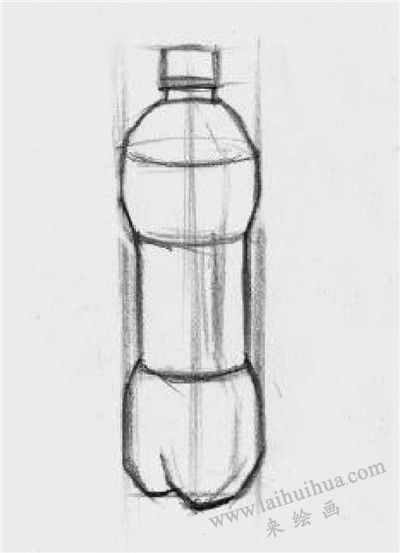 可樂瓶素描畫法步驟02