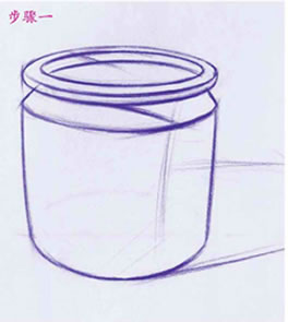單個器皿素描明暗畫法步驟01