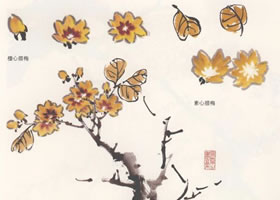 國畫臘梅的畫法