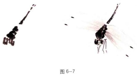 蜻蜓的國畫畫法步驟01