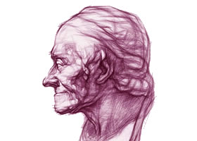 伏爾泰像結(jié)構(gòu)素描畫(huà)法