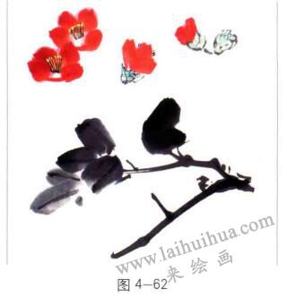 國(guó)畫山茶花的畫法