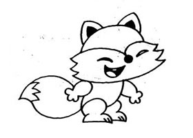 狐貍簡筆畫作品
