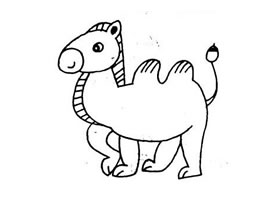 駱駝簡筆畫作品
