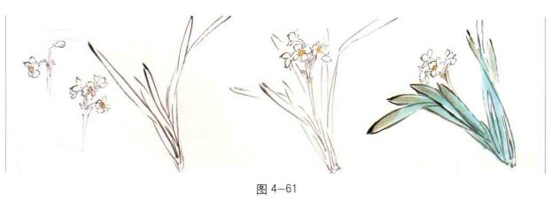 國(guó)畫(huà)水仙葉子的畫(huà)法