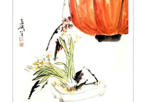國(guó)畫(huà)水仙的畫(huà)法