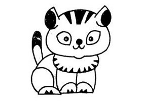 貓的簡筆畫作品