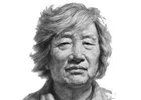 女性老年人頭像素描畫(huà)法