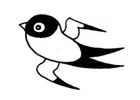 燕子簡(jiǎn)筆畫作品